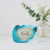 Carte De Visite *~* BEAUTÉ - Parties scintillant Gold Frame Silver (Debout devant)