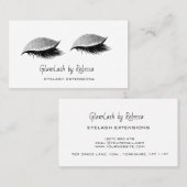 Carte De Visite Beauté professionnelle Eyelash Lashes Parties scin (Devant / Derrière)
