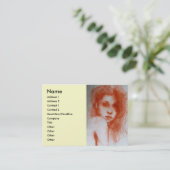 Carte De Visite BEAUTÉ ROMANTIQUE / Portrait de femme en Sepia Bro (Debout devant)