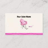 Carte De Visite Beauté Salon Coiffeur Punch Card (Dos)