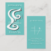 Carte De Visite Beauté&Salon SpaResort tropical (Devant / Derrière)