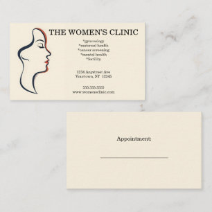Carte De Visite Beauté Spa pour la Santé des Femmes