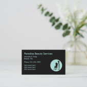 Carte De Visite Beauté unique Businesscards (Debout devant)
