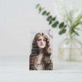 Carte De Visite Beauté vintage (Debout devant)