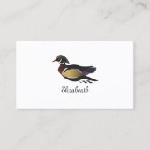 Carte De Visite Beautiful Duck (Devant)