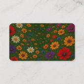 Carte De Visite Beautiful Floral Business Card (1) (Devant)