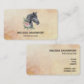 Carte De Visite Beautiful Horse Head (Devant / Derrière)