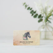 Carte De Visite Beautiful Horse Head (Debout devant)