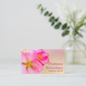 Carte De Visite Beautiful Sakura Cherry (Debout devant)