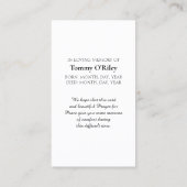 Carte De Visite Beautiful Serenity Prayer Card Purple Blue Green (Dos)