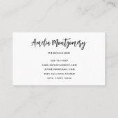 Carte De Visite Beautiful Turquoise Tropical Beach (Dos)