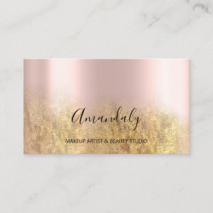 Carte De Visite Beauty Blog Maquillage Artiste Rose Blush Powder O