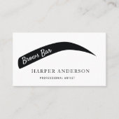 Carte De Visite Beauty Brows Bar Artiste professionnel (Devant)