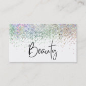 Carte De Visite *~* BEAUTY Hologram Holograph Pastel Parties scint (Devant)