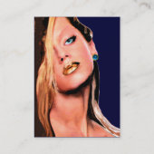 Carte De Visite BEAUTY MAKEUP ARTISTE, bleu saphir (Dos)