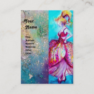 Carte De Visite BEAUTY MODE rouge rose bleu vert