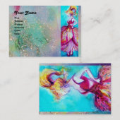 Carte De Visite BEAUTY MODE rouge rose bleu vert (Devant / Derrière)