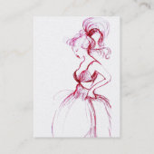 Carte De Visite BEAUTY MODE rouge rose bleu vert vert argent plati (Dos)