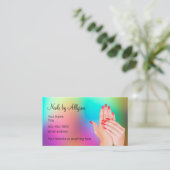 Carte De Visite Beauty Nails Manucure Moderne (Debout devant)