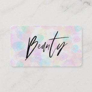 Carte De Visite *~* BEAUTY Pastel Abstrait Arc-en-ciel doux modern
