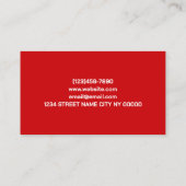 Carte De Visite Beauty Salon (Dos)