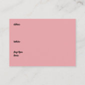 Carte De Visite Beauty Shop Design Trois Femmes Pambrées (Dos)