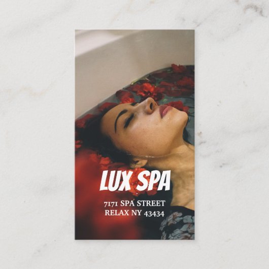 Carte De Visite Beauty Spa Business Card (Devant)