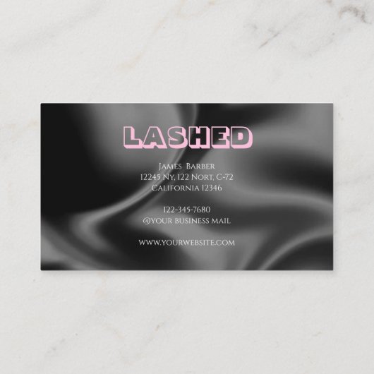 Carte De Visite Beauty Studio Lashed (Dos)