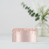 Carte De Visite Beauty Studio Spa Lash Rose Gold Drivers Cheveux (Debout devant)