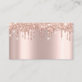 Carte De Visite Beauty Studio Spa Lash Rose Gold Drivers Cheveux (Devant)