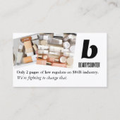 Carte de visite Beautycounter pour consultants (Dos)