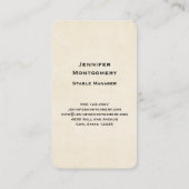 Carte De Visite Beaux Chevaux de Style Western Boho (Dos)