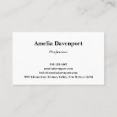 Carte De Visite Beaux Chevaux en Aquarelle (Dos)