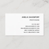 Carte De Visite Beaux Chevaux en Aquarelle (Dos)