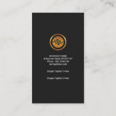 Carte De Visite Beaux forex de conception de nombres d'or (Dos)
