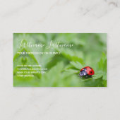 Carte De Visite Beaux ladybugs avec citation motivante (Dos)