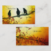 Carte De Visite Beaux oiseaux naturels (Devant / Derrière)