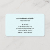 Carte De Visite Beaux palmiers sur une plage tropicale (Dos)