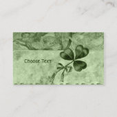 Carte De Visite Beaux shamrocks (Dos)