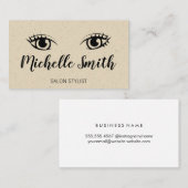 Carte De Visite Beaux yeux (Devant / Derrière)