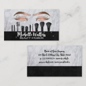 Carte De Visite Beaux yeux | Maquiller les brosses (Devant / Derrière)