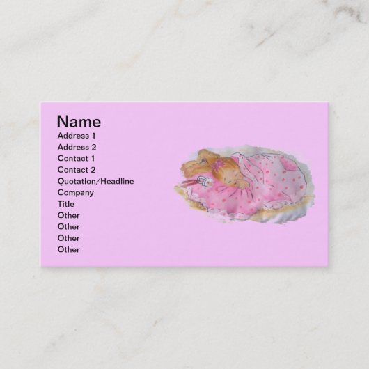 CARTE DE VISITE BÉBÉ (Devant)