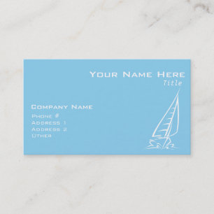 Carte De Visite Bébé Blue Voile