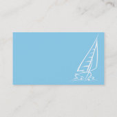 Carte De Visite Bébé Blue Voile (Dos)