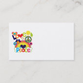 Carte De Visite Bébé d'amour et de paix (Dos)