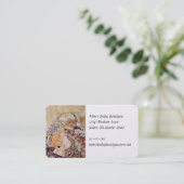 Carte De Visite Bébé dans une courtepointe aux couleurs vives (Debout devant)