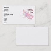 Carte De Visite Bébé de pêche (Devant / Derrière)