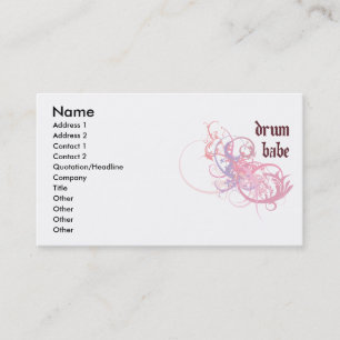 Carte De Visite Bébé de tambours