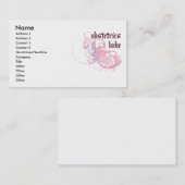 Carte De Visite Bébé d'obstétrique (Devant / Derrière)