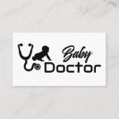 Carte De Visite Bébé Docteur Visite à domicile (Devant)